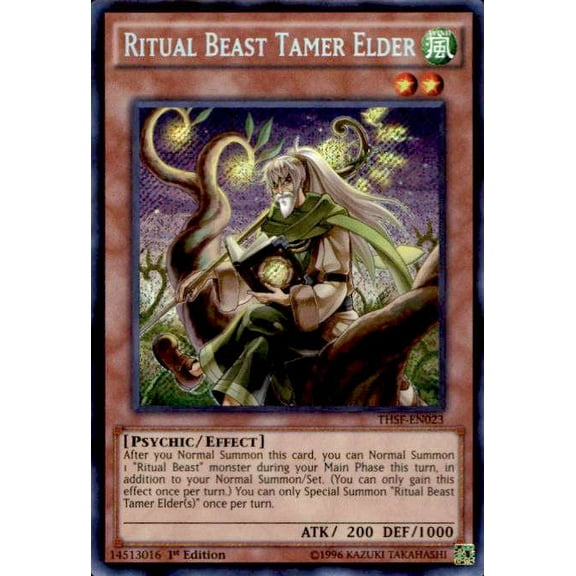 YuGiOh The Secret Forces Secret Rare Ritual Beast Tamer Elder THSF-EN023