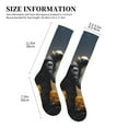 thumbnail image 4 of Sikiie Romantic Flower Astronaut Couple 1 Pairs Compression Socks for Men and Women 15-20 mmHg Running Support Socks, 4 of 7
