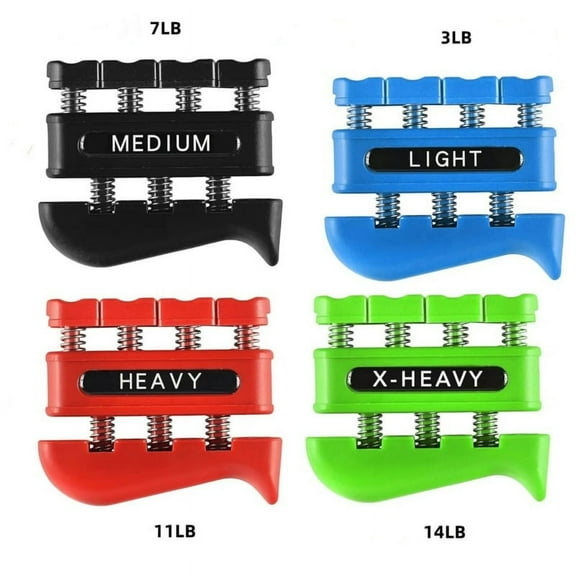 4 in 1 Hand Grips Set with Two Hand Grip Finger Trainer and Finger Rehabilitation Tool Hand Grip Strengthener (Set)