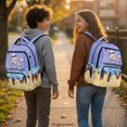 thumbnail image 3 of FUIALDOLG Ice Cream Cartoon Baseball Multi-pocket Bookbag with Ultra-Soft, Lightweight Multi Pocket 17 Inch School Bags for Travel Elementary, 3 of 7