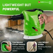 H2O STEAMFX PRO 2-in-1 Handheld and Floor Steam Cleaner Multi Surface