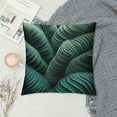 thumbnail image 2 of Leisuo Banana Leaf Throw Pillow Cover Tropical Large Palm Foliage Nature Dark G Leaves Fabric for Couch Bed Sofa Car Waist Cushion Cover Pillow Case, 2 of 5