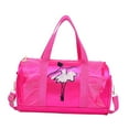 thumbnail image 3 of Bolsa de baile de ballet Bolsa de vestido de tutú con etiqueta de nombre Bolsa de viaje de gimnasio duradera a prueba de rasguños dulce para niños , D D, 3 of 8