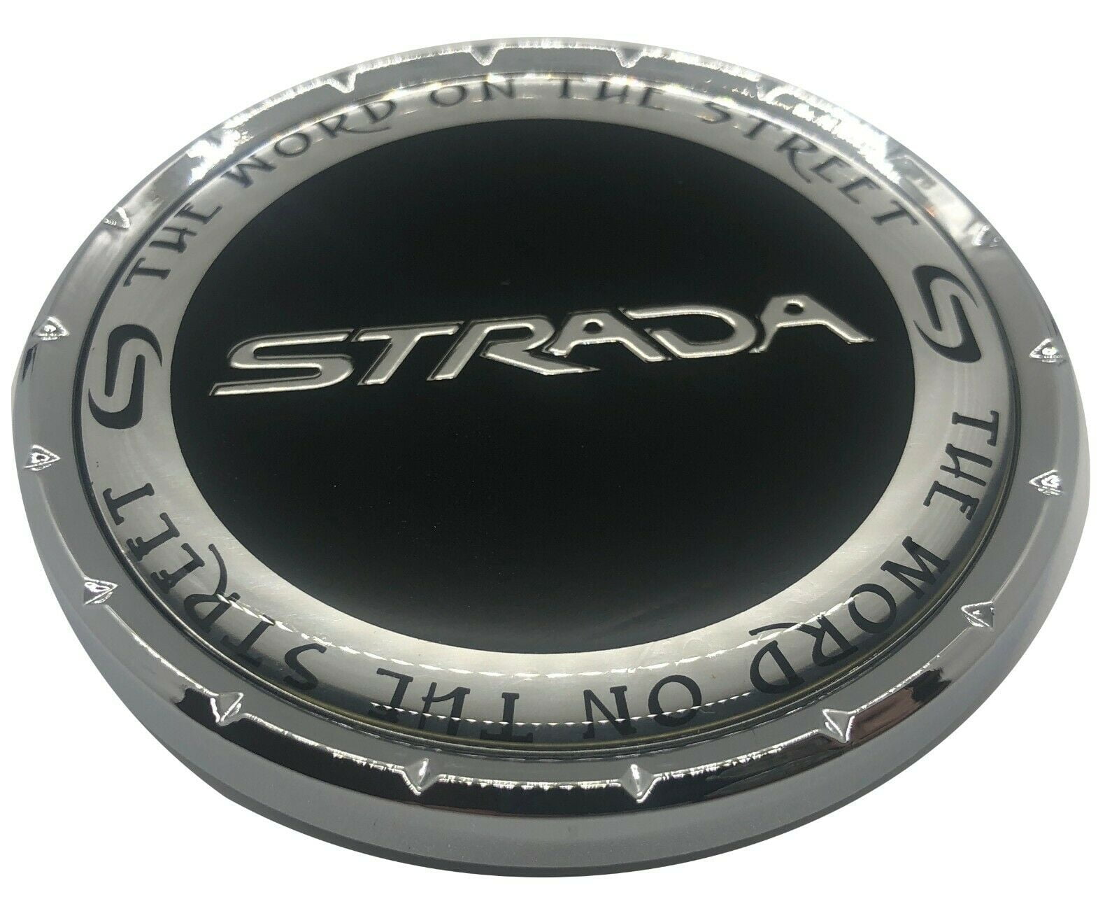Strada Wheels Chrome Custom Wheel Center Cap # 70752285F-1 2 CAPS S17 USED