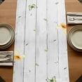 thumbnail image 5 of Table Runners 70 Inches Long Dress Scarves, Spring Sunflowers Farmhouse Coffee/Dining/Kitchen Table Decor, Holiday Table Runner, Country Bicycles Yellow Flowers Wooden 13x70 Inch, 5 of 9