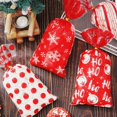thumbnail image 4 of Whaline 160 Pcs Sacs en Cellophane de Noël Rouges Boule de Noël Flocon de Neige Rayures Motif à Pois Sacs à Bonbons Biscuits Sacs en Plastique avec Attaches Torsadées, 4 of 7
