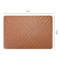 thumbnail image 6 of Unique Bargains 6Pcs Faux Leather Rectangle Placemats Brown 17.7x11.8inch, 6 of 6