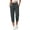 #H-Dark Gray, variant on ZHYou No Boundarie Womens Fleece Capris High Waist Drawstring Elastic Cuffed Leg Cropped Jogger Pants with Pockets,Army Green,Size L