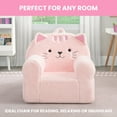 thumbnail image 3 of Delta Children Deluxe Cat Cozee Chair for Kids, Pink, 3 of 12