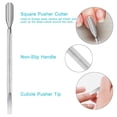 thumbnail image 4 of Empujador de cutículas y raspador de cutículas, empujador y cortador de cutículas de acero inoxidable de grado profesional, herramienta de manicura y pedicura duradera Ofspeizc CZMR-HY109, 4 of 6