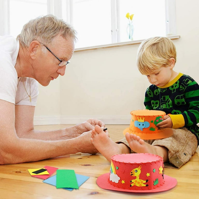 9 Pcs Toddler Arts and Crafts for Kids Ages 1 2 3 4 5 6 Years Old Craft Kits for Sewing Sets Preschool Educational Kids Toys Sewing Craft Kits for Kids DIY