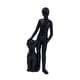 thumbnail image 5 of Figura decorativa de hombre con perro, 5,5 x 4 x 16,5 cm. Un regalo entrañable y un accesorio adorable. Negro, 5 of 9