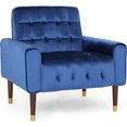 thumbnail image 1 of Chaise d'Appoint Bleue Contemporaine Parfaite pour Tout Salon, 1 of 6