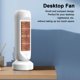 thumbnail image 3 of Ventilador Refrigeración Verano Escritorio Inalámbrico Con Cabezal Recargable Por USB Enfriador Aire Ruido Ajustable 3 Velocidades 2000mAh, 3 of 9