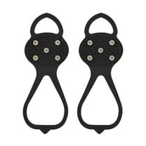 Herrnalise Non Slip Gripper Spike, Ice Grippers Traction Cleats Snow Shoe Spikes Grips Crampons with 10 Steel Studs Cleats