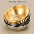 thumbnail image 6 of Stainless Steel Seasoning Sauce Dish Bowls Sauce Saucer Vinegar Taste Snack Serving Bowls Home Kitchen Spice Plate Tools, 6 of 6