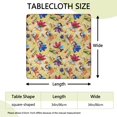 thumbnail image 2 of Flower Fairy Princess Pattern Square Fitted Tablecloth with Elastic Edge,Square Table Cover,Washable Elastic Table Cover for Home Kitchen Party Decor 34"x34", 2 of 6