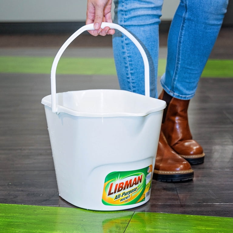 Libman, All-Purpose Bucket, 3 gallon capacity, Ergonomic Handle