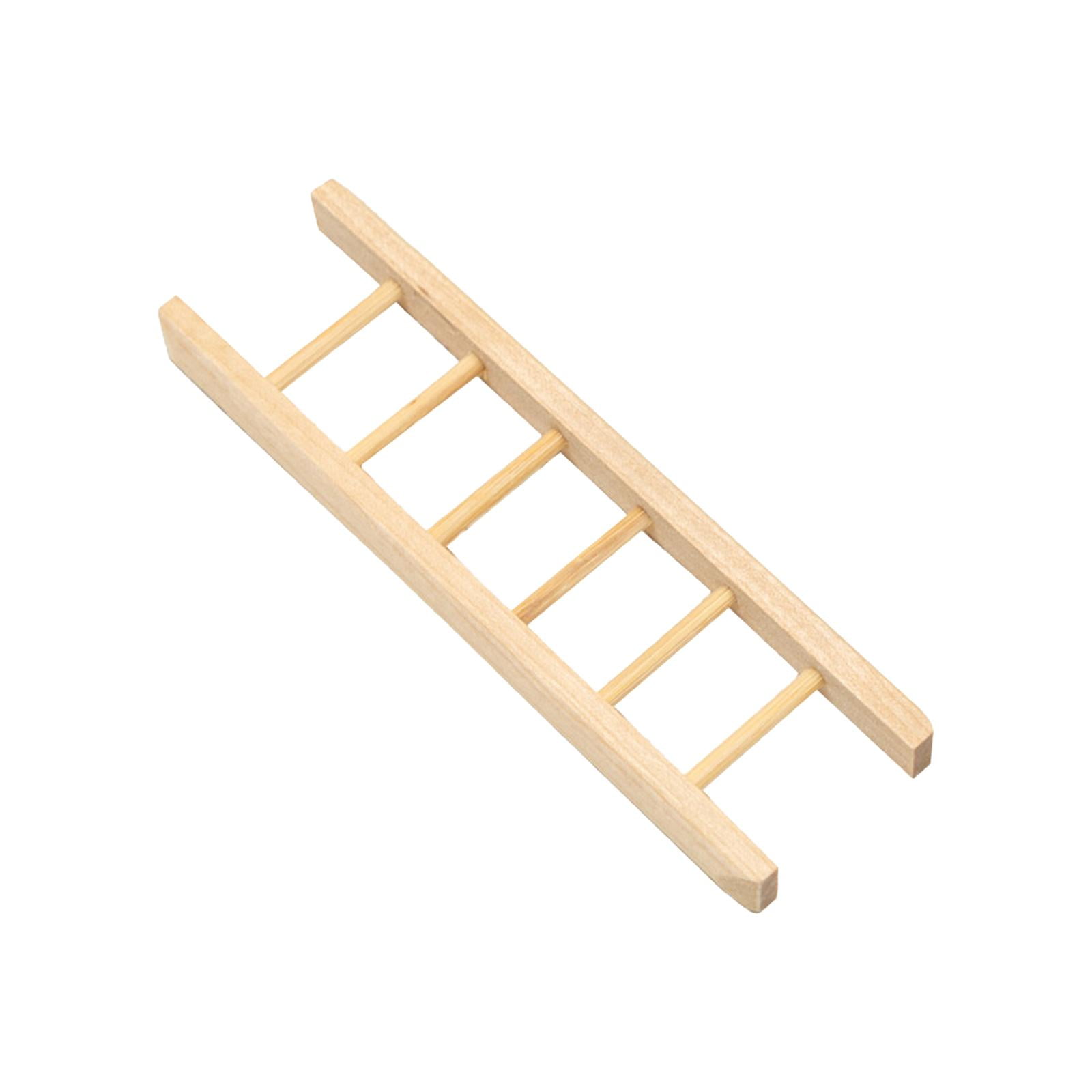 1:12 scale Wooden Step Ladder folds up U3192