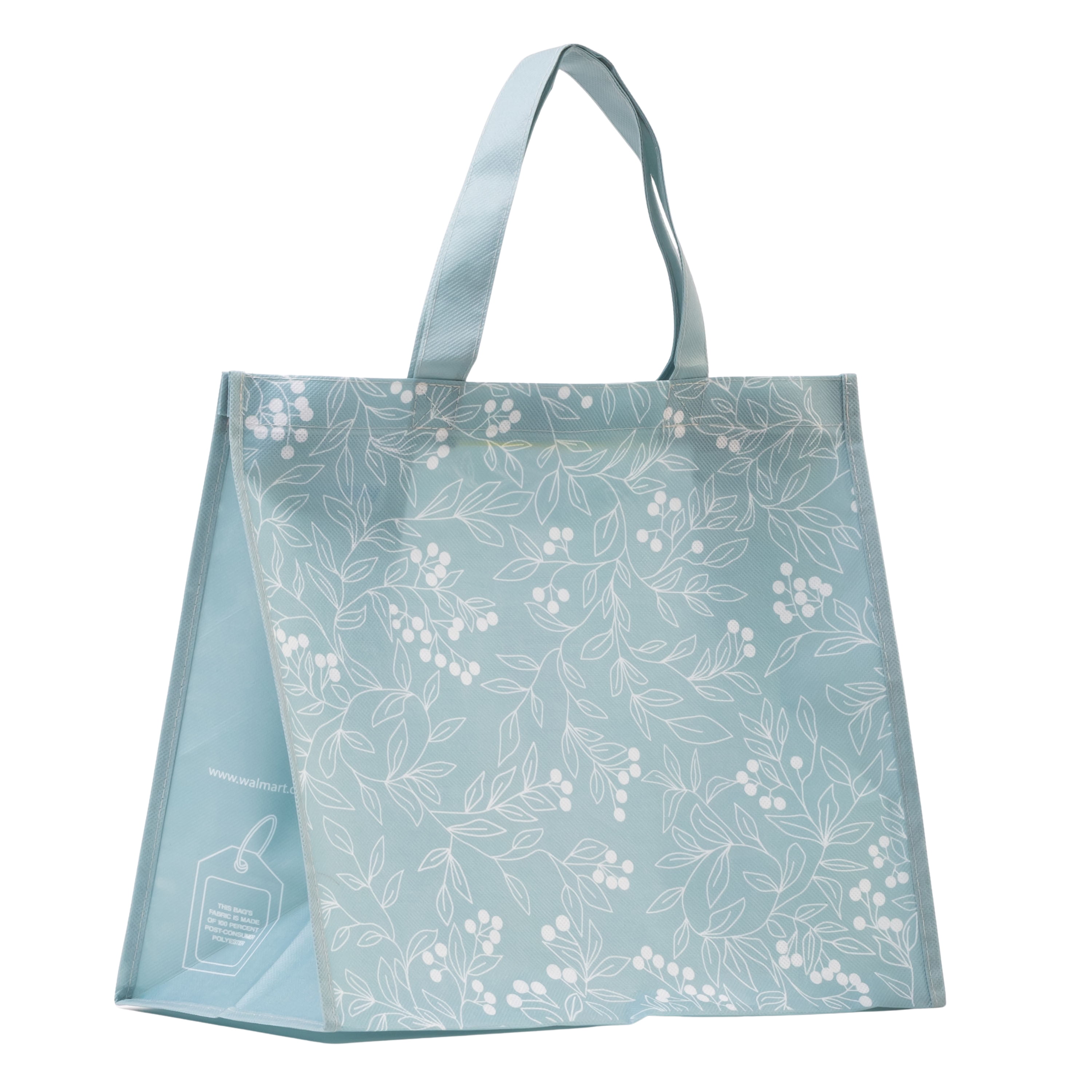 Reusable Grocery Bag with Bottle Holder , Reusable Shopping Bag for groceries, Multipurpose Tote Bag Winter Design, Winter Reusable Grocery Bag