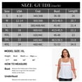 thumbnail image 3 of OCEAN BLUES Women's Plus Size Tankinis Square Neck Swimwear Top Only Loose Fit Blouson Tankini Top Bathing Suit, White, Size XX-Large, 3 of 10
