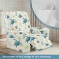 thumbnail image 4 of Renewold Sea Turtle Cover for Recliner with Foot Rest Washable Starfish Coral Beige Couch Cover Reclining 4 Pieces Anti-Slip Lazy Boy Recliner Chair Protector for Pets, Cats, Kids, 4 of 8