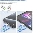 thumbnail image 6 of Wall Charger Compatible with iPhone 15 16 17 Charger Fast Charging,20W USB C Charger Block with 60W 6FT USB C Braided Cord Compatible for iPhone 17 Pro 16 15 Pro Max/Pro/Plus/iPad Pro/Air Case, 6 of 8