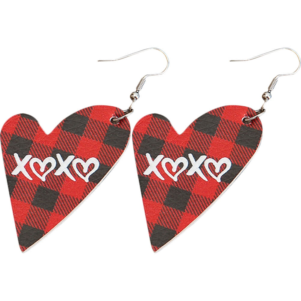 Update more than 204 red and black checkered earrings latest