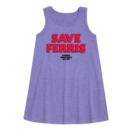 

Ferris Bueller s Day Off - Save Ferris - Toddler and Youth Girls A-line Dress