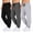 01:Light Gray, Black, Gray, variant on SMNDY 3 Pack Men's Active Athletic Casual Jogger Running Sweatpants Workout Gym Pants with Pockets