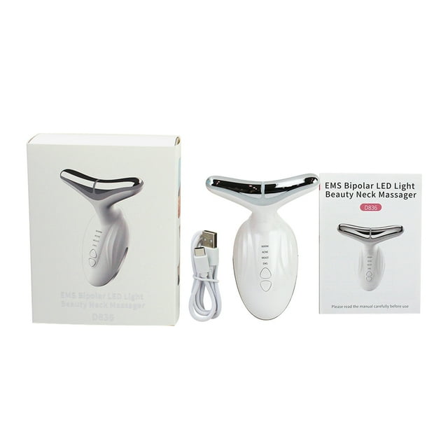 Color Light Neck Beauty Instrument 3-speed Adjustment Neck Massage Tool Face Iifting Machine Reduce Wrinkles Skin Rejuvenation