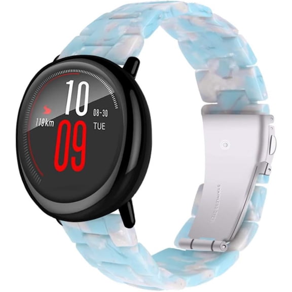 REQO 22MM Resin Watchband Replacement Accessory Band Watch Strap Bracelet Compatible for Huami Amazfit 1/2/2S Smartwatch