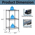 thumbnail image 7 of Takira 3 Tier Storage Shelves,Ideal for Compact Spaces,Bathroom Shelves and Storage Unit,Black., 7 of 7