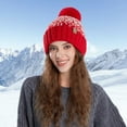 thumbnail image 2 of OJSFQUFP Christmas Fall and Winter Thickened Warm Ear Protective Wool Cap, 2 of 4