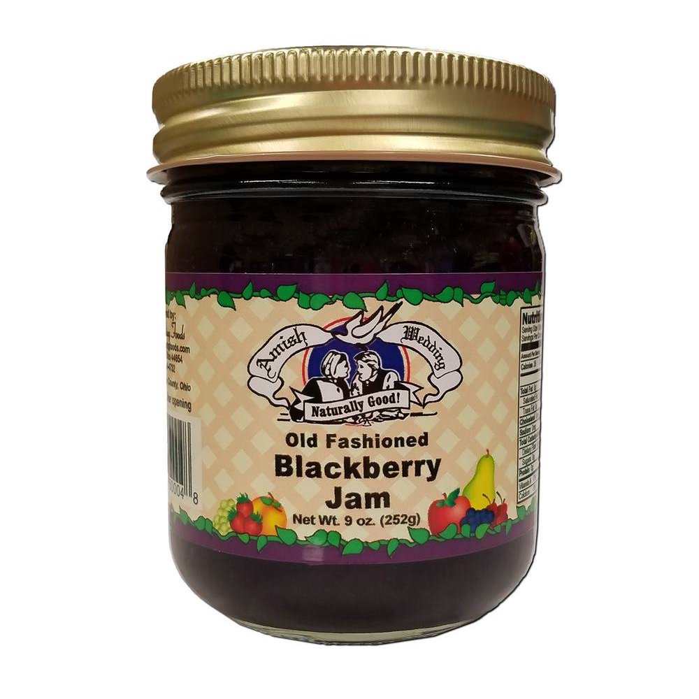 Amish Made Old Fashioned Blackberry Jam 9 oz 2 Jars