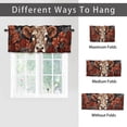 thumbnail image 6 of Funny Cow Window Curtain Valances Cute Farm Animals Rose Red Flowers Privacy Window Valances for Living Room Kitchen 54 by 18 in, 1 Panel, 6 of 6