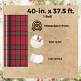 thumbnail image 2 of Christmas Gift Wrapping Paper 40in. x 37.5ft Red Buffalo Check Printed Premium Paper East to Cut Tape and Fold for Kids Boys Women Xmas Holiday Gift Wrapper Festival Party Decoration Supplies (1 Roll), 2 of 6