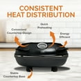 thumbnail image 5 of COOK WITH COLOR Pizza Oven, Electric Indoor Pizza Maker, Countertop Pizza Cooker, Black, 5 of 9
