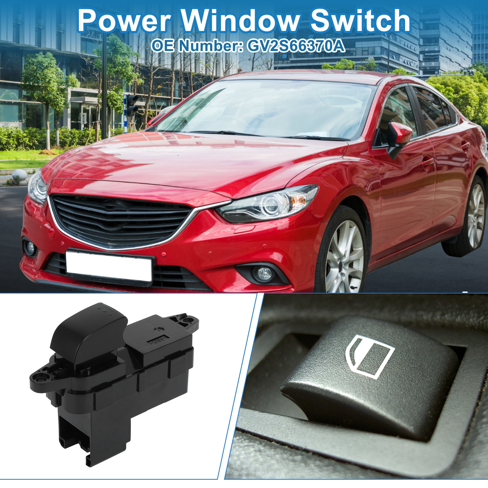 Unique Bargains Power Window Switch for Mazda 6 2005-2015 Front Right Passenger Side