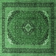 thumbnail image 1 of Ahgly Company Indoor Square Medallion Emerald Green Traditional Area Rugs, 6' Square, 1 of 4