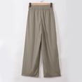 thumbnail image 5 of WILLBEST Pantalones Casuales para Mujer, Cómodos, de Cintura Alta, Holgados, de Pierna Ancha, para Uso Diario, Primavera, Verano y Otoño - Moda Versátil Extra Grande, 5 of 5