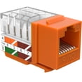 thumbnail image 3 of Cables Direct Online Orange Cat6 RJ45 Keystone Jack 45 Degree 8P8C 110 Punch-Down 1000-Pack, 3 of 5