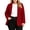 Red, variant on yillto Plus Size Womens Blazer Jacket Casual Work Office Long Sleeve Button Front Cardigan Suit Jackets