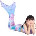 thumbnail image 5 of Mermaid Tails for Swimming for Girls Kids Swimsuits Costumes Tale Bathing Suit Bikini Set（No Monofin）_Special Gift, 5 of 5