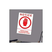Wallhogs Authorized Personnel Sign Wall Decal