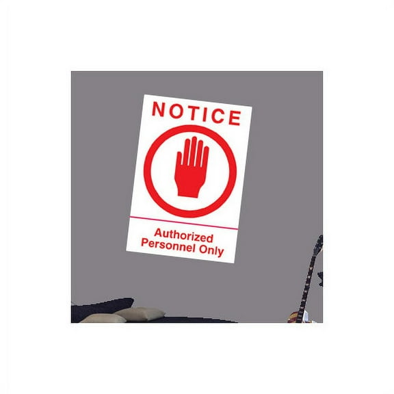 Wallhogs Authorized Personnel Sign Wall Decal