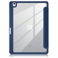 thumbnail image 3 of ShellTech Case for iPad 9th 8th 7th Generation 10.2-inch,Magnetic Folio Smart Leather Case Clear PC Auto Sleep/Wake Trifold Stand Back Cover Built-in Pencil Holder,Darkblue, 3 of 11
