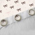 thumbnail image 4 of Manfei Cute Bow Knot Kitchen Curtains,Black Princess Bowtie Black Out Curtains Pack of 2 (42x63 Each), 4 of 6