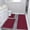 Red, variant on AZXY 3pc Bathroom Rug Sets Clearance,Bath Mat Set 3 Piece,Bathroom Mats Memory Foam,Black Non Slip Washable Bath Rug Sets Under $25
