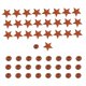 thumbnail image 1 of Campanas de estrellas Retro Para árbol de Navidad, adornos colgantes para decoración de árbol, colgante de bola, campana de estrella retro, 24/150 piezas, 1 of 4